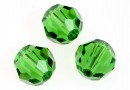 Swarovski, margele, rotund fatetat, fern green, 8mm - x2