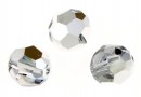Swarovski, margele, rotund fatetat, comet argent light, 8mm - x2