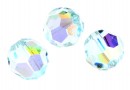 Swarovski, margele, rotund fatetat, light azore aurore boreale, 8mm - x2