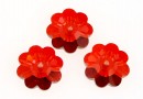 Swarovski, marguerite flower, red magma, 12mm - x4