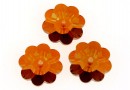 Swarovski, marguerite flower, copper, 12mm - x4