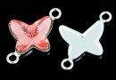 Link argint 925, cabochon fluture 12mm - x1