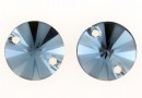 Swarovski, link, denim blue frosted, 10mm - x2