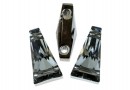 Swarovski, margele keystone, silver night, 17x9mm - x1