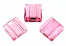 Swarovski, margele stairway, light rose, 10mm - x1