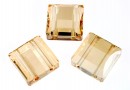 Swarovski, margele stairway, golden shadow, 10mm - x1