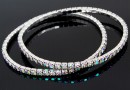 Bratara Swarovski 1088 paradise shine , placata cu rodiu, 18cm - x1