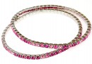 Bratara Swarovski 1088 mix happy pink, placata cu rodiu, 18cm - x1