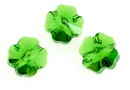 Swarovski, margele trifoi, fern green, 12mm - x2