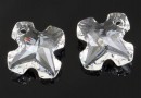 Swarovski, pandantiv greek cross, crystal, 14mm - x1