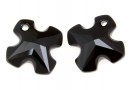Swarovski, pandantiv greek cross, jet, 14mm - x1