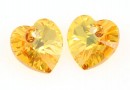 Swarovski, pandantiv inima, metallic sunshine, 10mm - x2