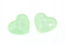 Swarovski, cabochon inima, powder green, 6mm - x2