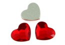 Swarovski, heart cabochon, light siam, 6mm - x2