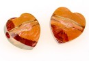 Swarovski, margele inima, crystal copper, 8mm - x2