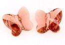 Swarovski, margele fluture, blush rose, 8mm - x2