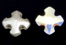 Swarovski, fancy greek cross, aurore boreale, 8mm - x1