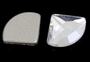 Swarovski, cabochon evantai, crystal, 10mm - x1