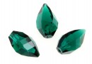 Swarovski, pandantiv twisted, emerald, 12mm - x1