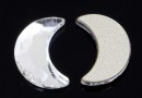 Swarovski, cabochon luna, crystal, 10mm - x1