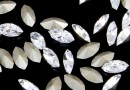 Swarovski navette, fancy chaton, crystal, 4mm - x10
