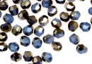 Swarovski, margele rotund fatetat, sky blue opal, 3mm - x10