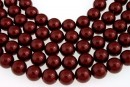 Swarovski pearls, bordeaux, 14mm - x2