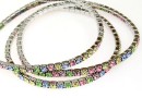 Bratara Swarovski 1088 mix happyness, placata cu rodiu, 18cm - x1