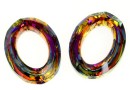 Swarovski, cosmic oval fancy, volcano, 22x16mm - x1