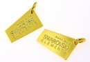 Pandantiv Made with Swarovski elements argint 925 placat cu aur - x1