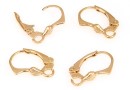 Tortite cercei argint 925 placat cu aur roz, sistem click, 15mm- x1per