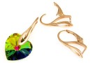 Tortite cercei, argint 925 placat cu aur roz - x1per.