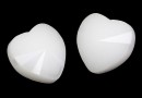Swarovski, margele inima, white alabaster, 8mm - x2