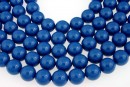 Swarovski pearls, lapis, 14mm - x2