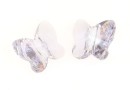 Swarovski, margele fluture, smoky mauve, 6mm - x2