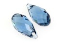 Swarovski, pandantiv brioleta, denim blue, 13mm - x1