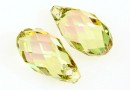 Swarovski, pandantiv brioleta, luminous green, 13mm - x1