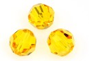 Swarovski, margele, rotund fatetat, sunflower, 10mm - x2