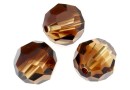 Swarovski, margele, rotund fatetat, topaz blend, 10mm - x2