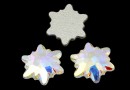 Swarovski, cabochon edelweiss, aurore boreale, 10mm - x1