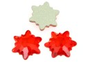 Swarovski, cabochon edelweiss, light siam, 10mm - x1