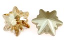 Swarovski, fancy edelweiss, golden shadow, 14mm - x1