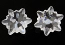 Swarovski, pandantiv edelweiss, crystal frosted, 14mm - x1