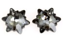 Swarovski, pandantiv edelweiss, silver night frosted, 28mm - x1