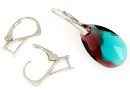 Tortite cercei click, argint 925 placat cu rodiu, 19mm - x1per