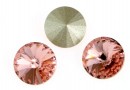 Swarovski, rivoli, vintage rose, 10mm - x2