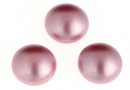 Swarovski, cabochon perla cristal, powder rose, 8mm - x2