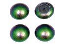 Swarovski, cabochon perla cristal, scarabaeus green, 6mm - x2