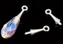 Pendant bail, 925 silver, 12x2.8mm - x2