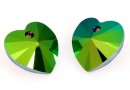 Swarovski, pandantiv inima, scarabaeus green, 10mm - x2
